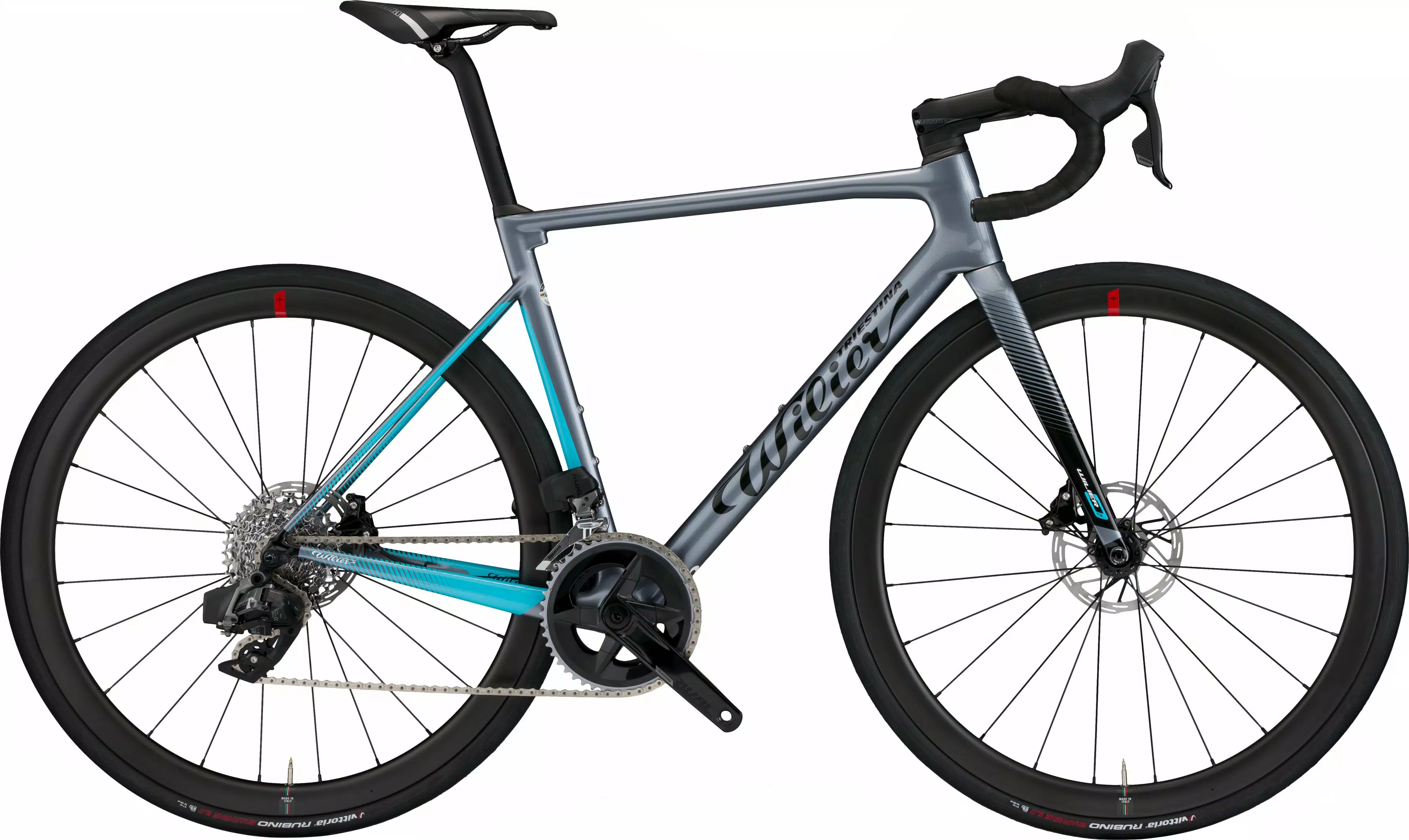 Wilier 0 SL E9 Grey, Light Blue - Glossy