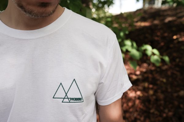 Appennino T-shirt Bianca Logo Verde